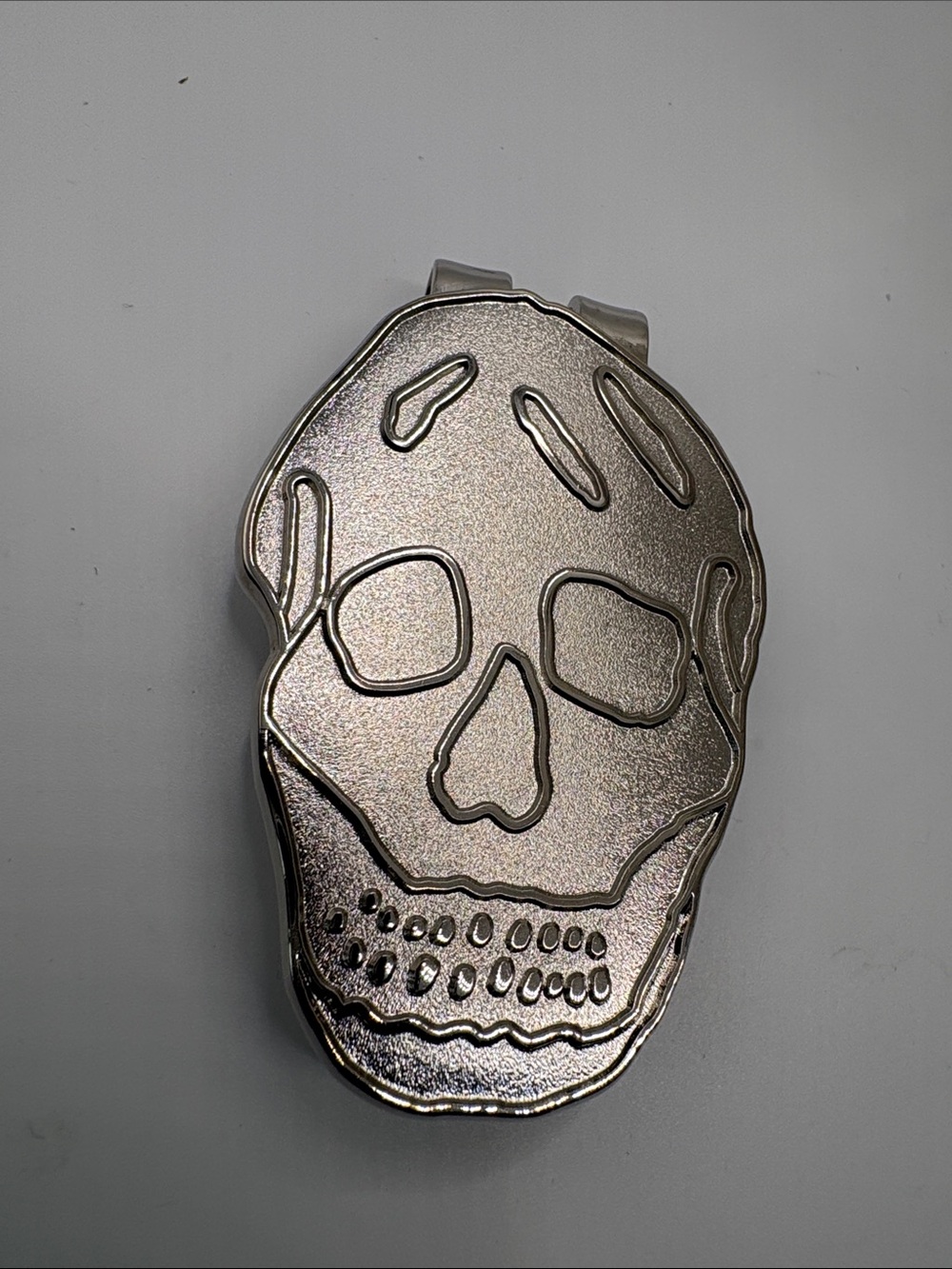 Alexander McQueen Silver Skull Money Clip